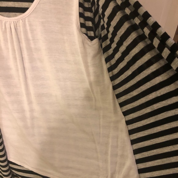 🍁3/$25🍁 striped cardigan with built-in tank - Picture 5 of 8